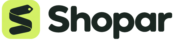 Shopar simgesi ve yazı logosu